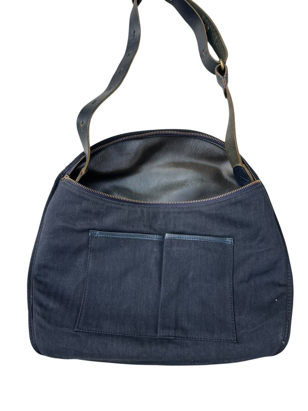 Freewheelers SLOW Japan Patina Olive Green Leather Messenger Bag Size ONE SIZE - 25 Thumbnail