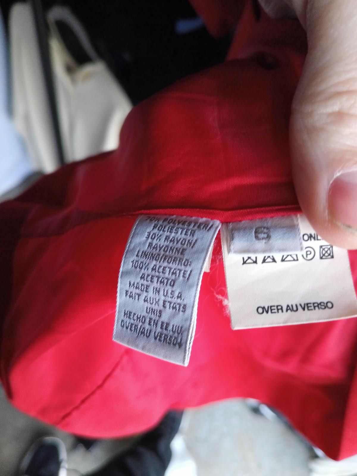 Designer Liz Claiborne Red Blazer - Elegant & Stylish Size M / US 6-8 / IT 42-44 - 4 Thumbnail