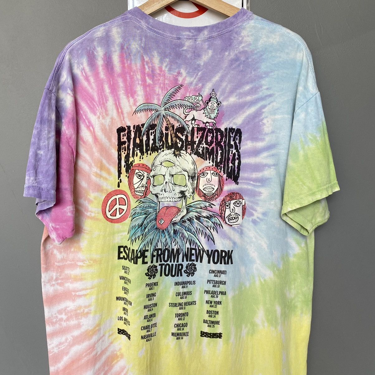 Flatbush Zombies Flatbush Zombies Escape From New York Tour Tie Dye Tshirt Size US L / EU 52-54 / 3 - 11 Thumbnail
