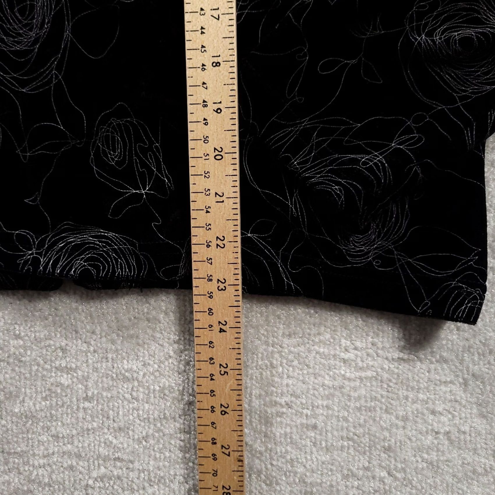 Velvet Libra Sweater Full Zip Woman Velvet Floral Black Medium Women's Knit Shirt Jacket Modern Elegant City Floral Party/Cocktail Size M / US 6-8 / IT 42-44 - 6 Thumbnail