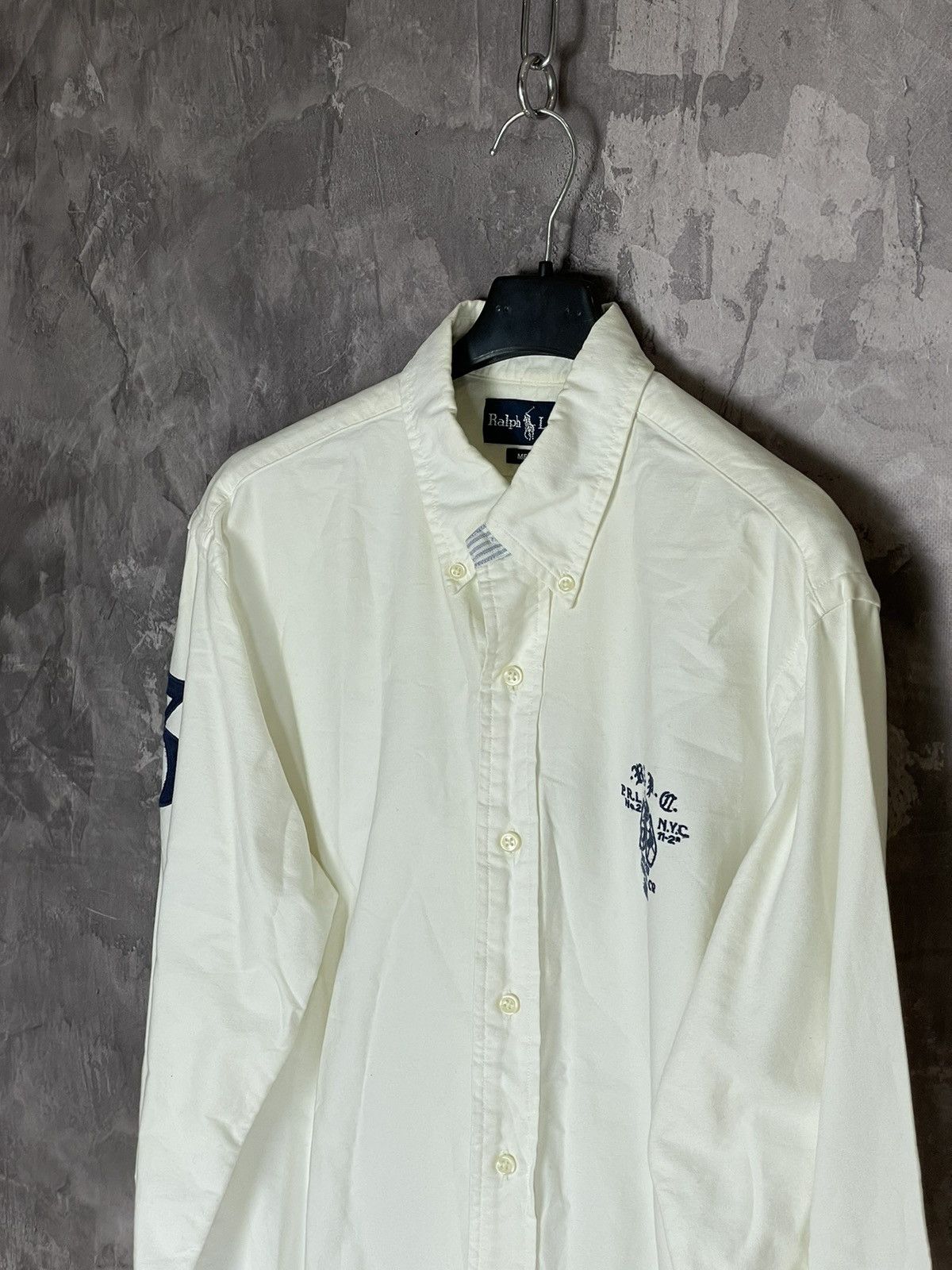 Polo Ralph Lauren × Ralph Lauren × Vintage Vintage Polo Ralph Lauren Big Logo Shirt Bleecker NY #3 Size US M / EU 48-50 / 2 - 7 Thumbnail