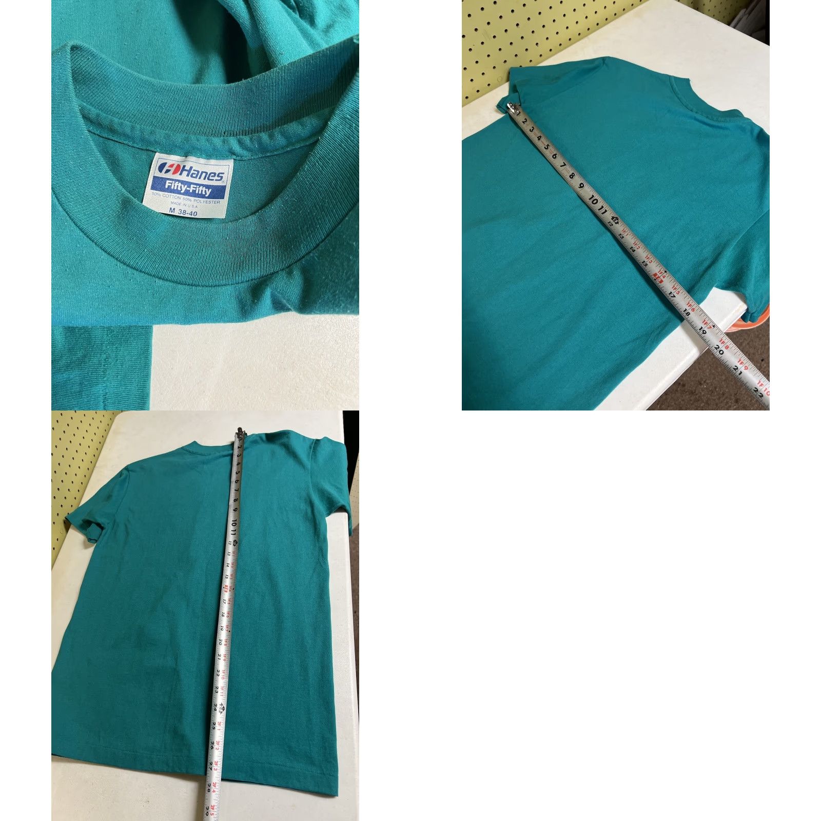 Hanes VINTAGE Hanes Kentucky 1992 Puff Paint Single Stitch T-Shirt Horse Racing Crew Neck Short Sleeve Green Cotton Blend M Men Size US M / EU 48-50 / 2 - 8 Thumbnail