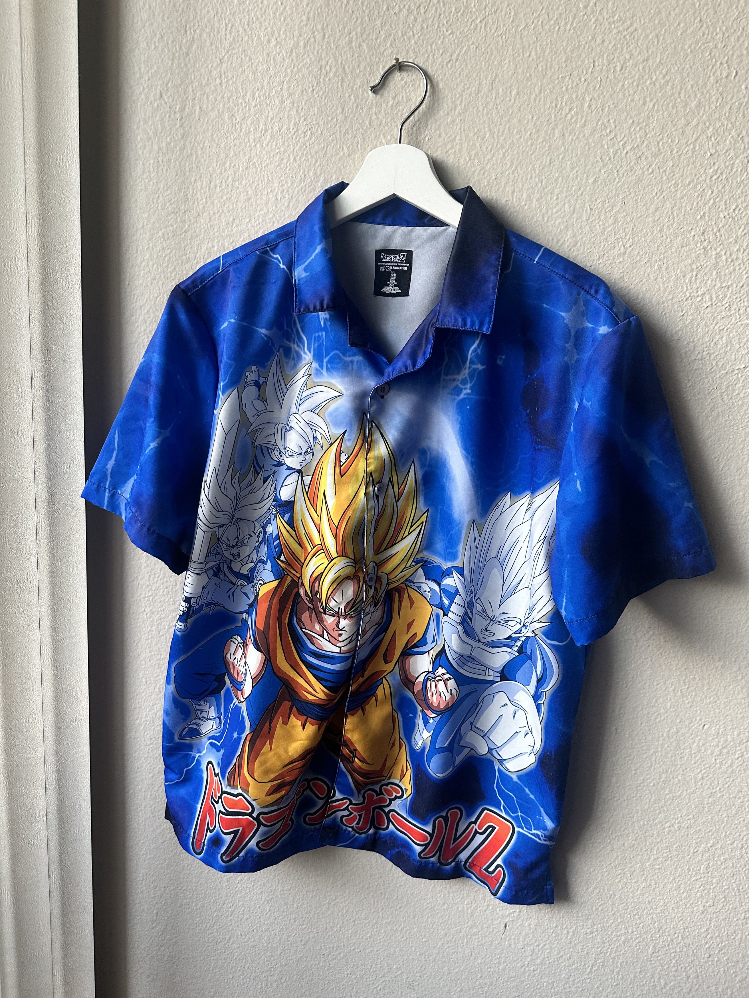 Forever 21 × Japanese Brand Dragon Ball Z Goku Button Up Shirt Medium Size US M / EU 48-50 / 2 - 4 Thumbnail
