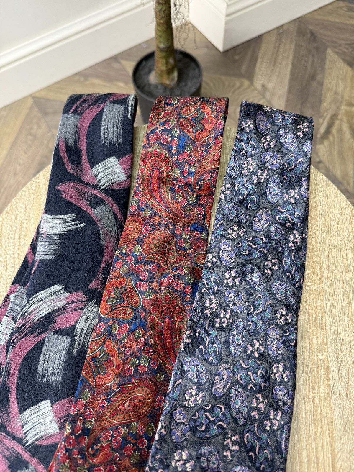 Lanvin Vintage Lanvin Paris Silk Tie Lot Set 3 Designer Floral Size ONE SIZE - 5 Thumbnail