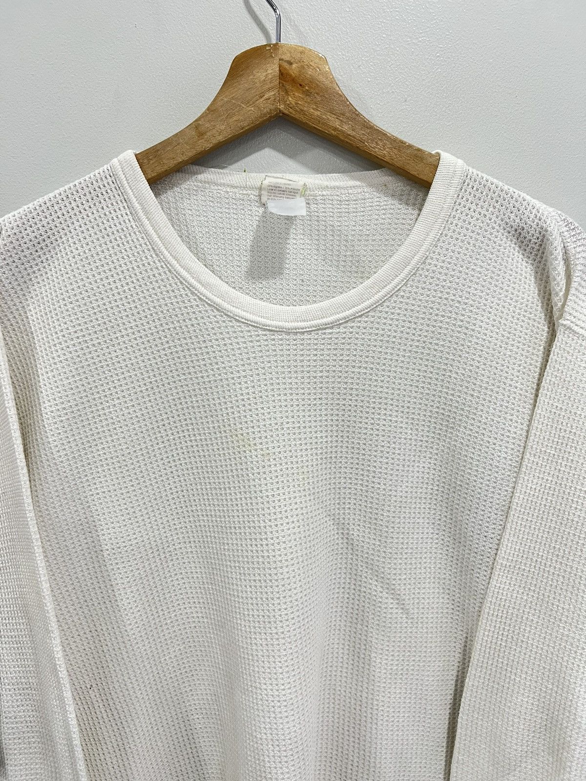 Hanes Vintage Hanes Thermal Longsleeve Shirt off white Size US XL / EU 56 / 4 - 3 Thumbnail