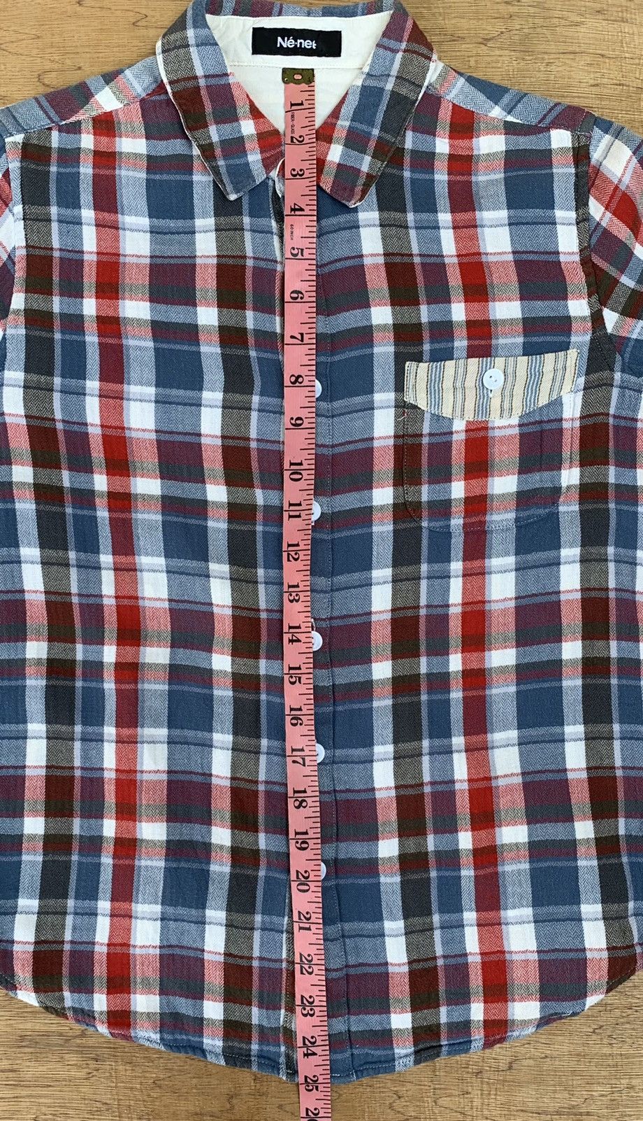 Issey Miyake Ne-net x Issey Miyake Plaid Tartan Flannel Shirt Size US M / EU 48-50 / 2 - 16 Thumbnail