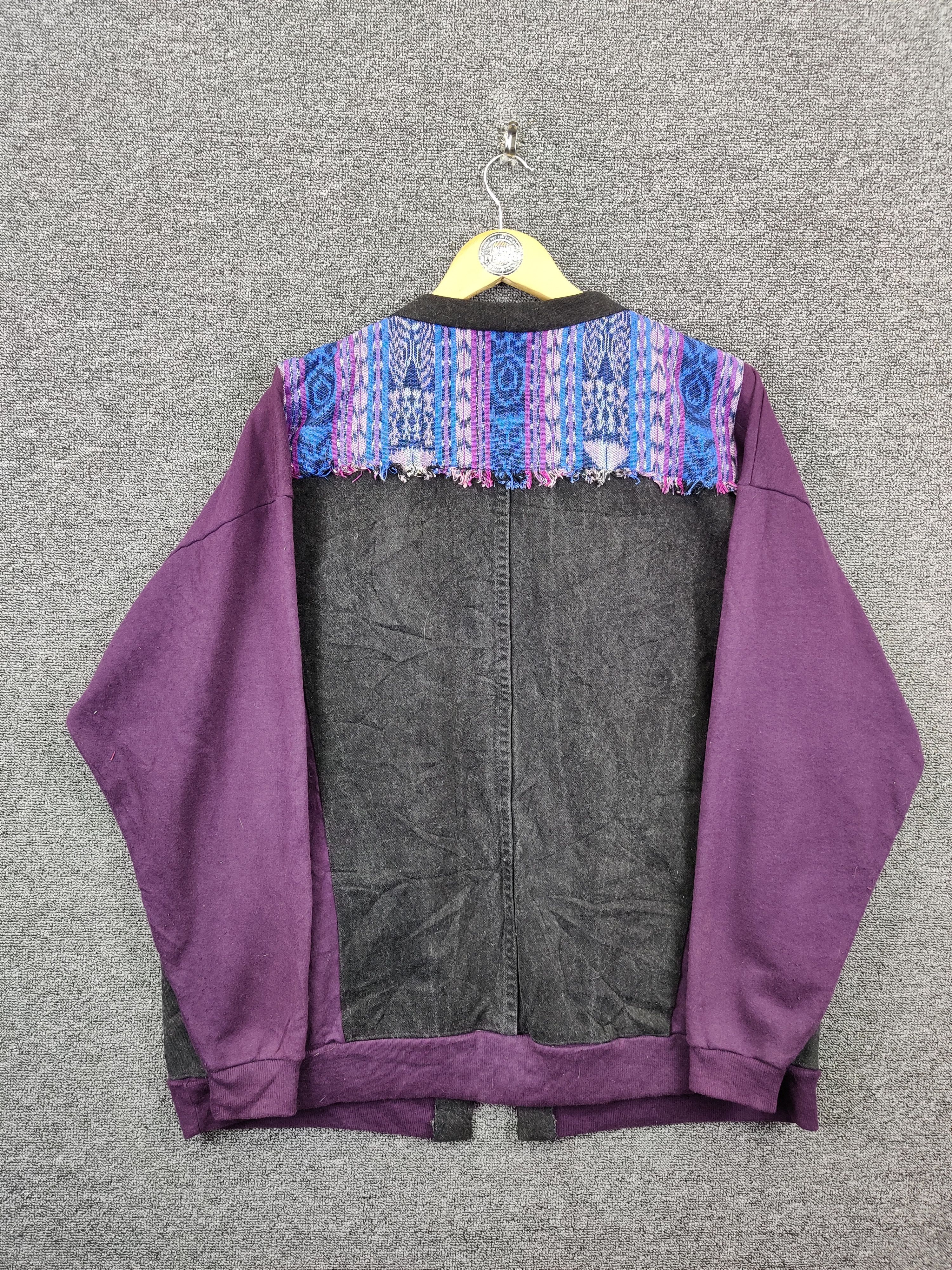The Unbranded Brand Vintage Sashiko Denim Cardigan Jacket Nice Design Size US XL / EU 56 / 4 - 10 Thumbnail