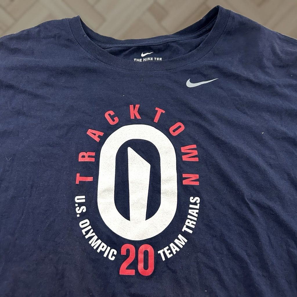 Nike Nike 2020 Olympic Trials USATF Tracktown USA Short Sleeve T Shirt Men's 3XL Blue USA Shirt Mens 3XL Size US XXL / EU 58 / 5 - 1 Thumbnail