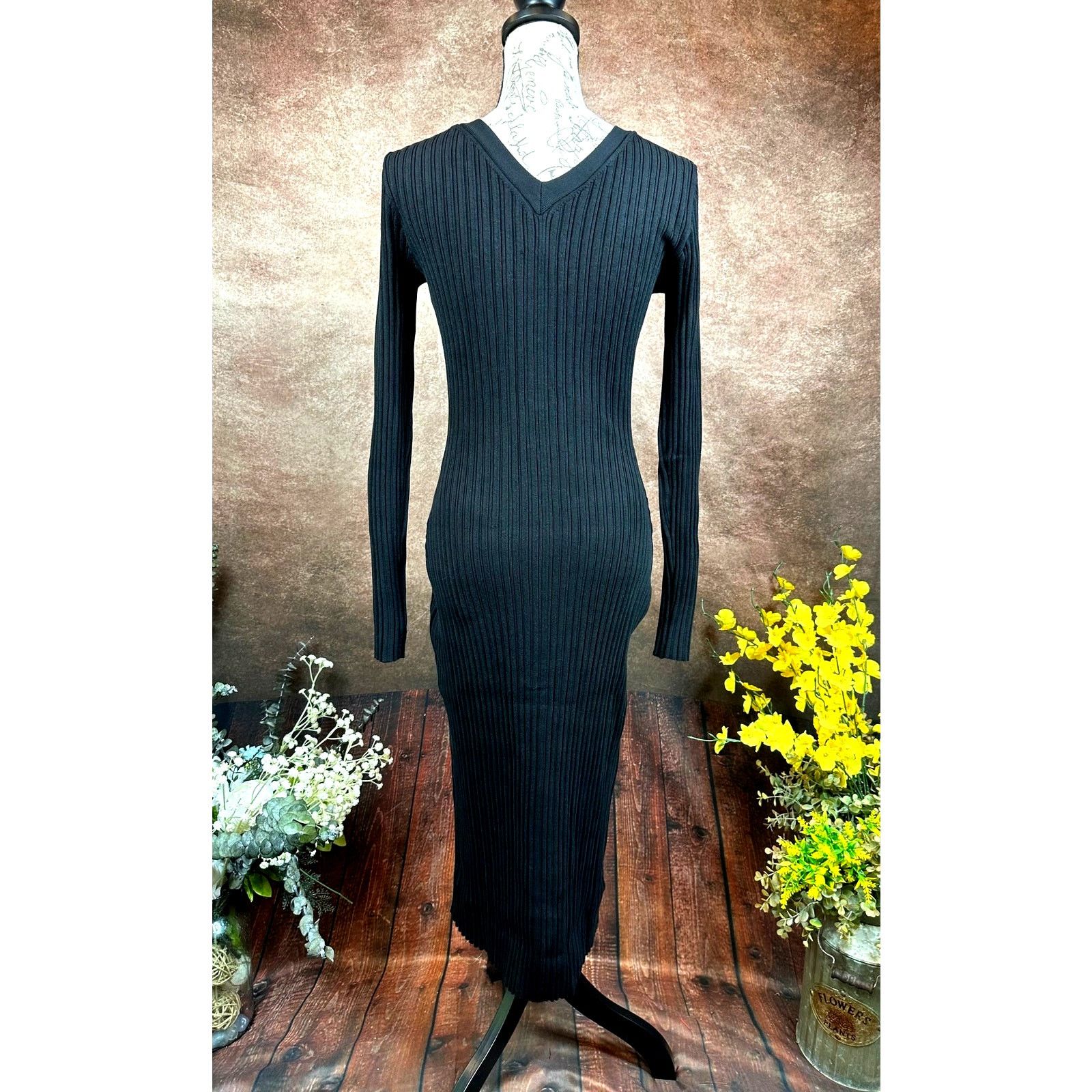 Other LITA By Ciara Rib Cardigan Button Front Midi Dress Black M Size M / US 6-8 / IT 42-44 - 13 Thumbnail