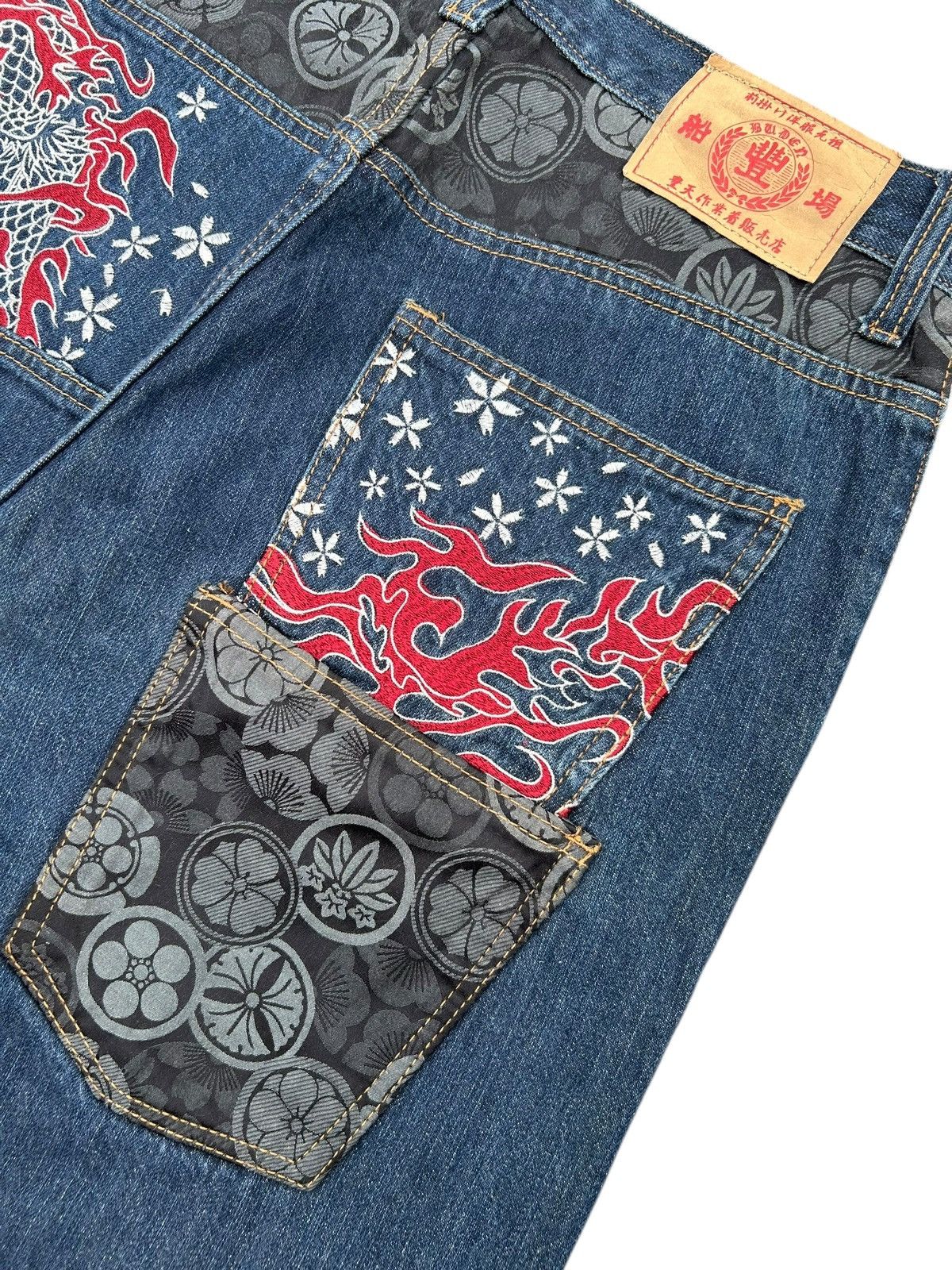 Kapital Karakuri Tamashii Japan Dragon Inspired Type Pocket Denim 🎌 Size US 33 - 8 Thumbnail