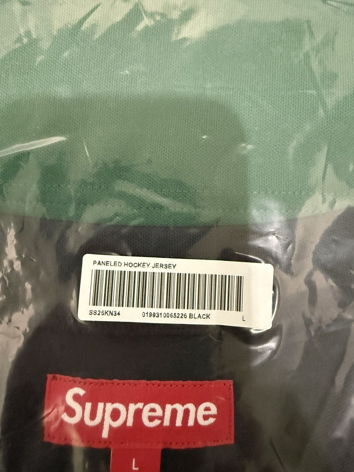 Supreme Supreme Paneled Hockey Jersey SS26 Black Size US L / EU 52-54 / 3 - 6 Thumbnail