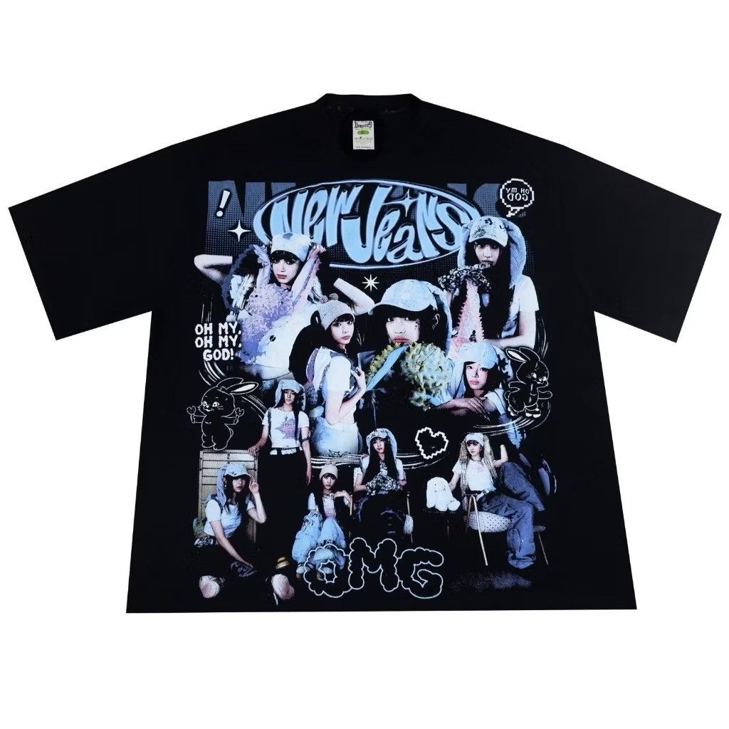 Band Tees ‼️kpop‼️newjeans girl group jeanzforfree omg omaomaga Size US XL / EU 56 / 4 - 1 Thumbnail