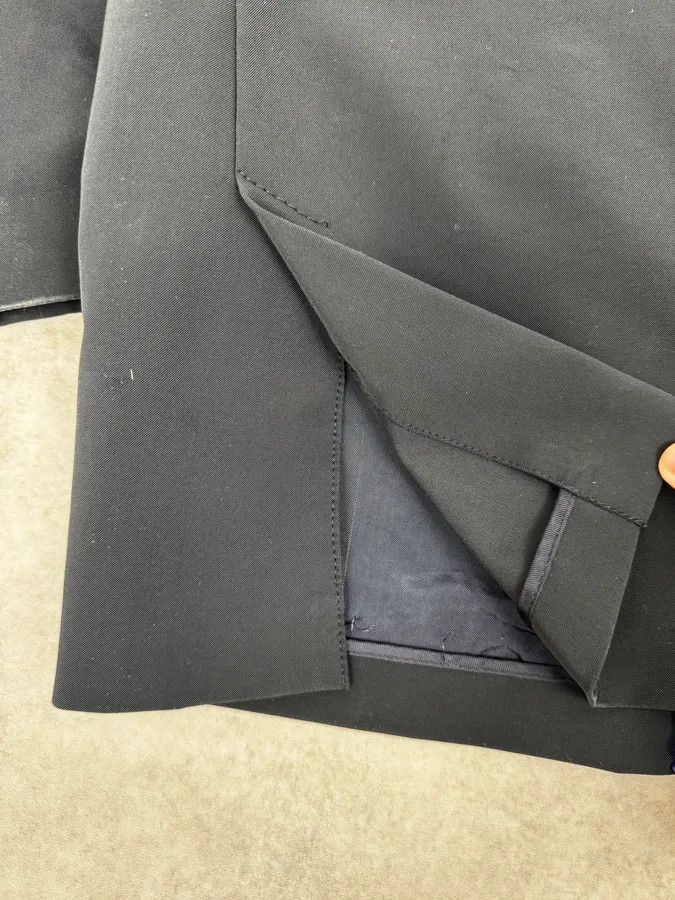Prada 2000s Prada Navy Nylon Buttoned Class Long Jacket Size US L / EU 52-54 / 3 - 9 Thumbnail