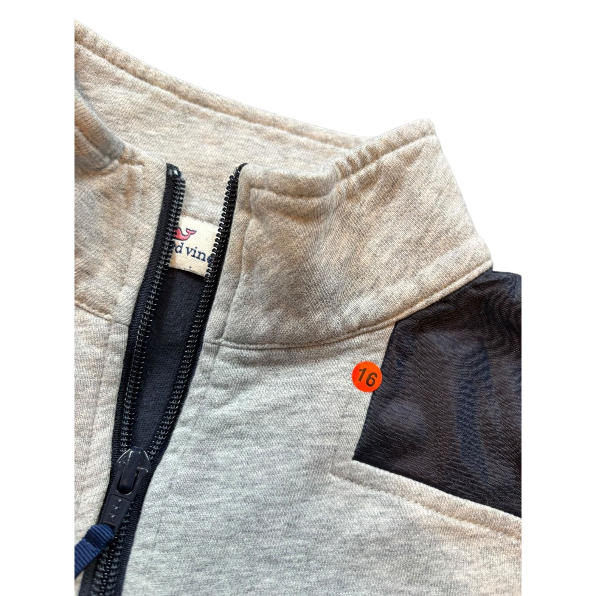 Vineyard Vines Vineyard Vines Mens Medium Gray Quarter-Zip Pullover Sweatsh Size US M / EU 48-50 / 2 - 9 Thumbnail