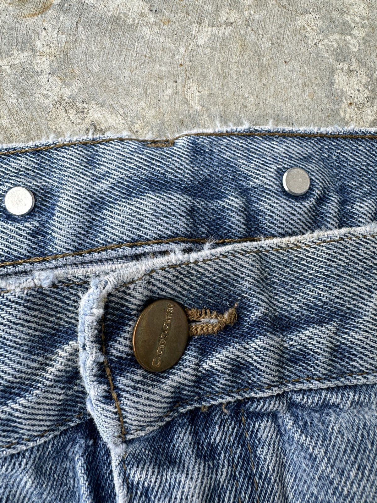 Carhartt Trashed Stonewash Doubleknee Dungaree Carpenter work pant Size US 42 / EU 58 - 6 Thumbnail