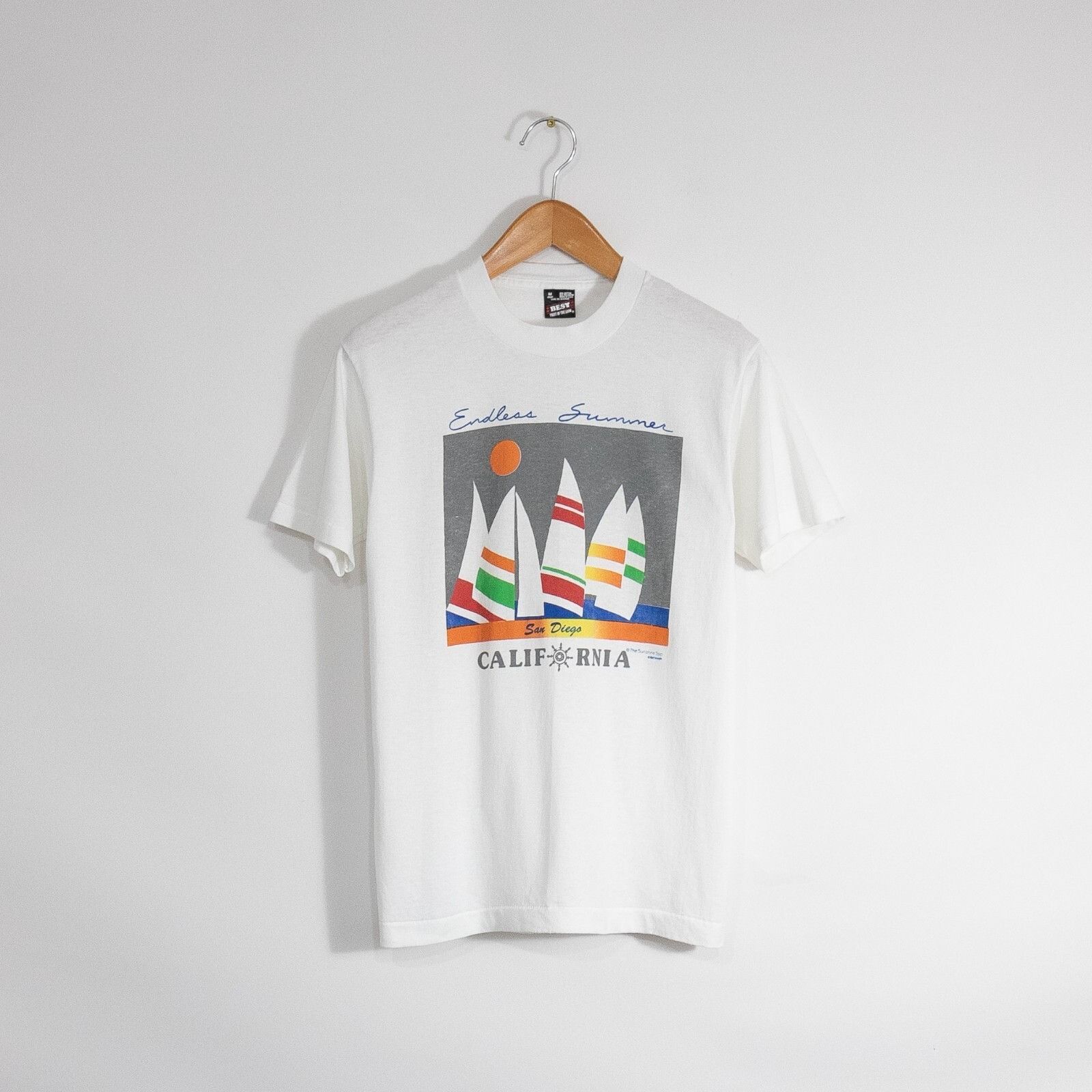 Vintage Vintage 90s Endless Summer California T Shirt M Sailing Art Size US M / EU 48-50 / 2 - 1 Thumbnail