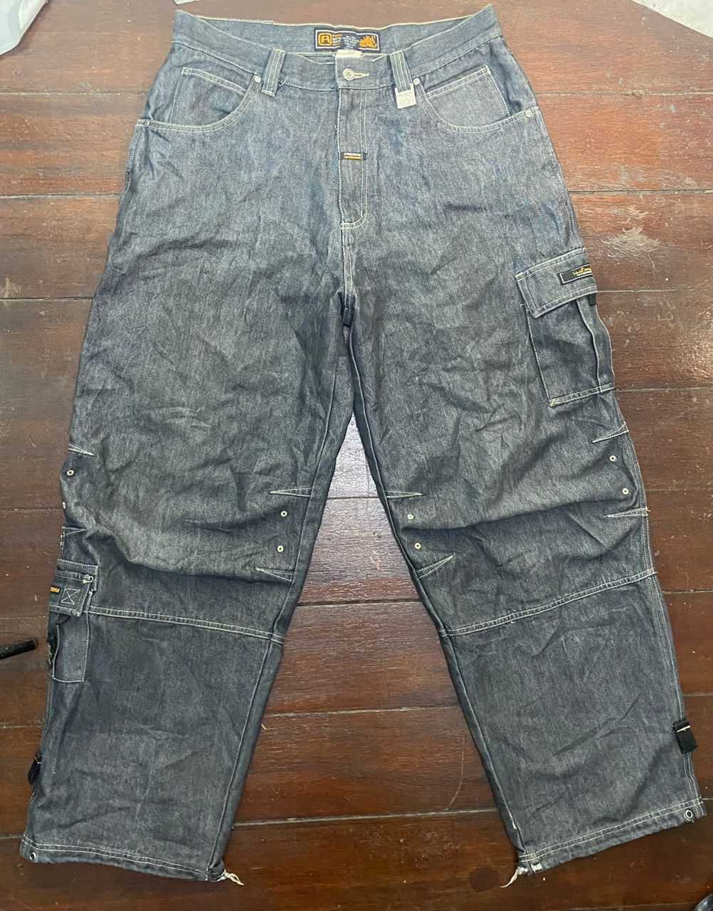Other Freaky massive distressed denim baggy cargo pants Size US 36 / EU 52 - 17 Thumbnail