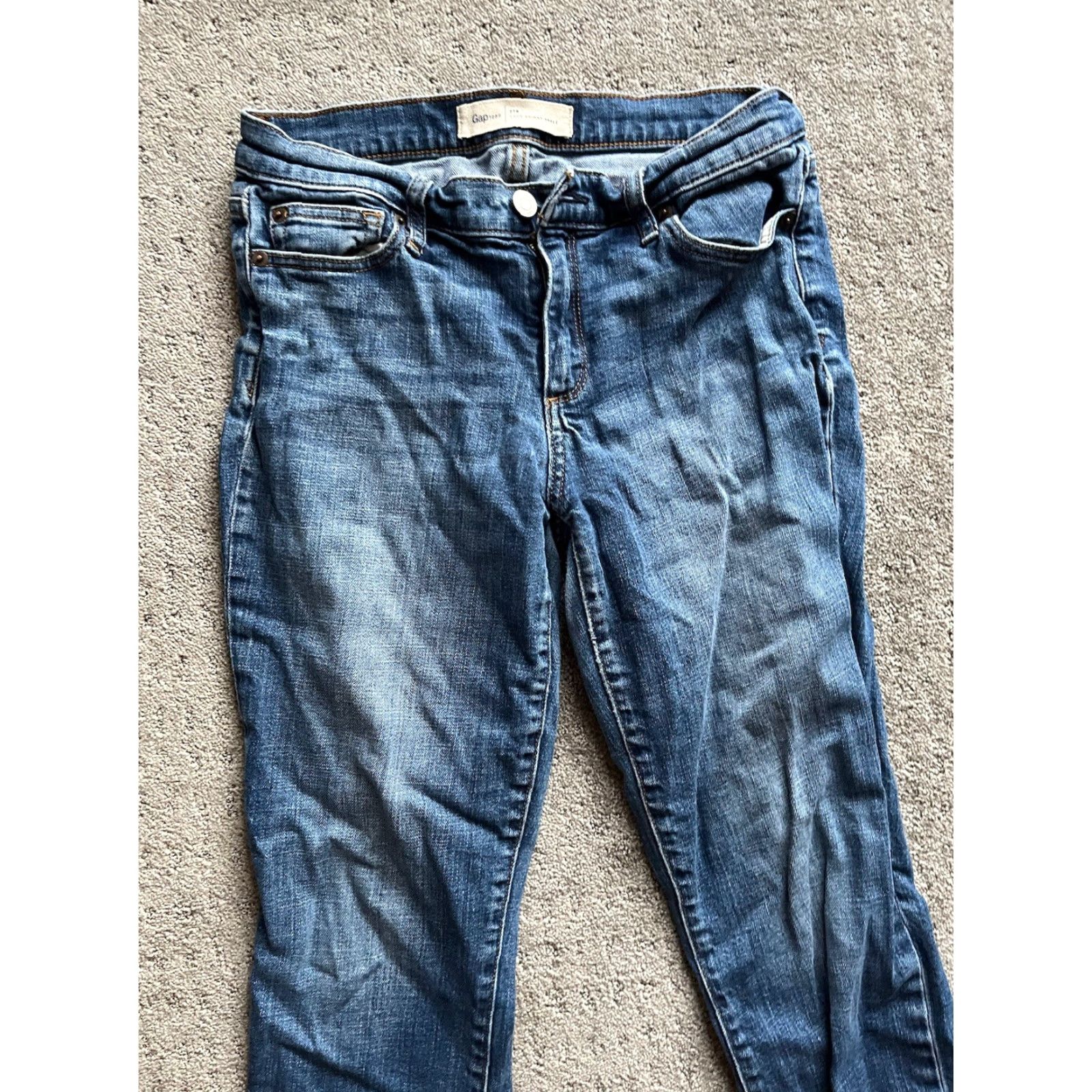 Gap Gap Jeans 27R Regular Women True Skinny Ankle Blue Wash Stretch Denim Jeans Women Slim Skinny Rise Mid -Signature? Size 27" / US 4 / IT 40 - 2 Thumbnail