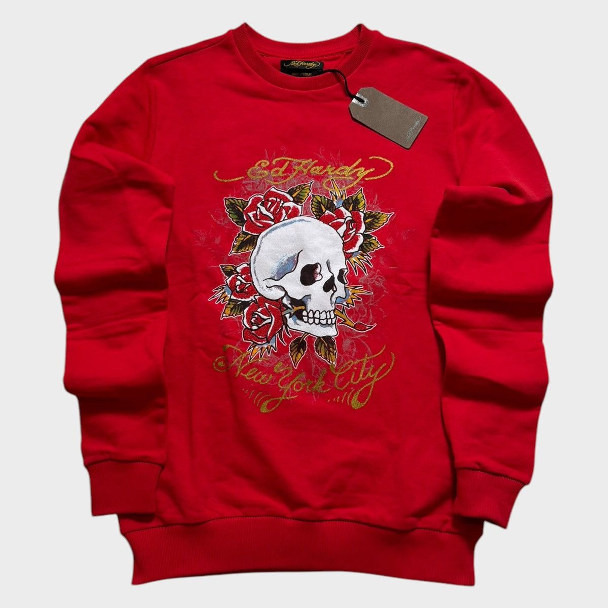 Ed Hardy ED HARDY SKULL ROSE CREW NECK SWEATSHIRT PULLOVER JUMPER Size US M / EU 48-50 / 2 - 1 Thumbnail