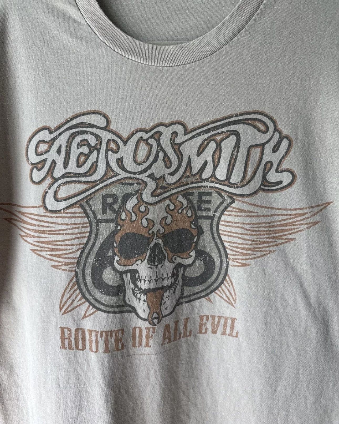 Aerosmith × Band Tees Aerosmith Y2K 2007 Route Of All Evil Band Concert Tour Shirt Size US L / EU 52-54 / 3 - 2 Thumbnail
