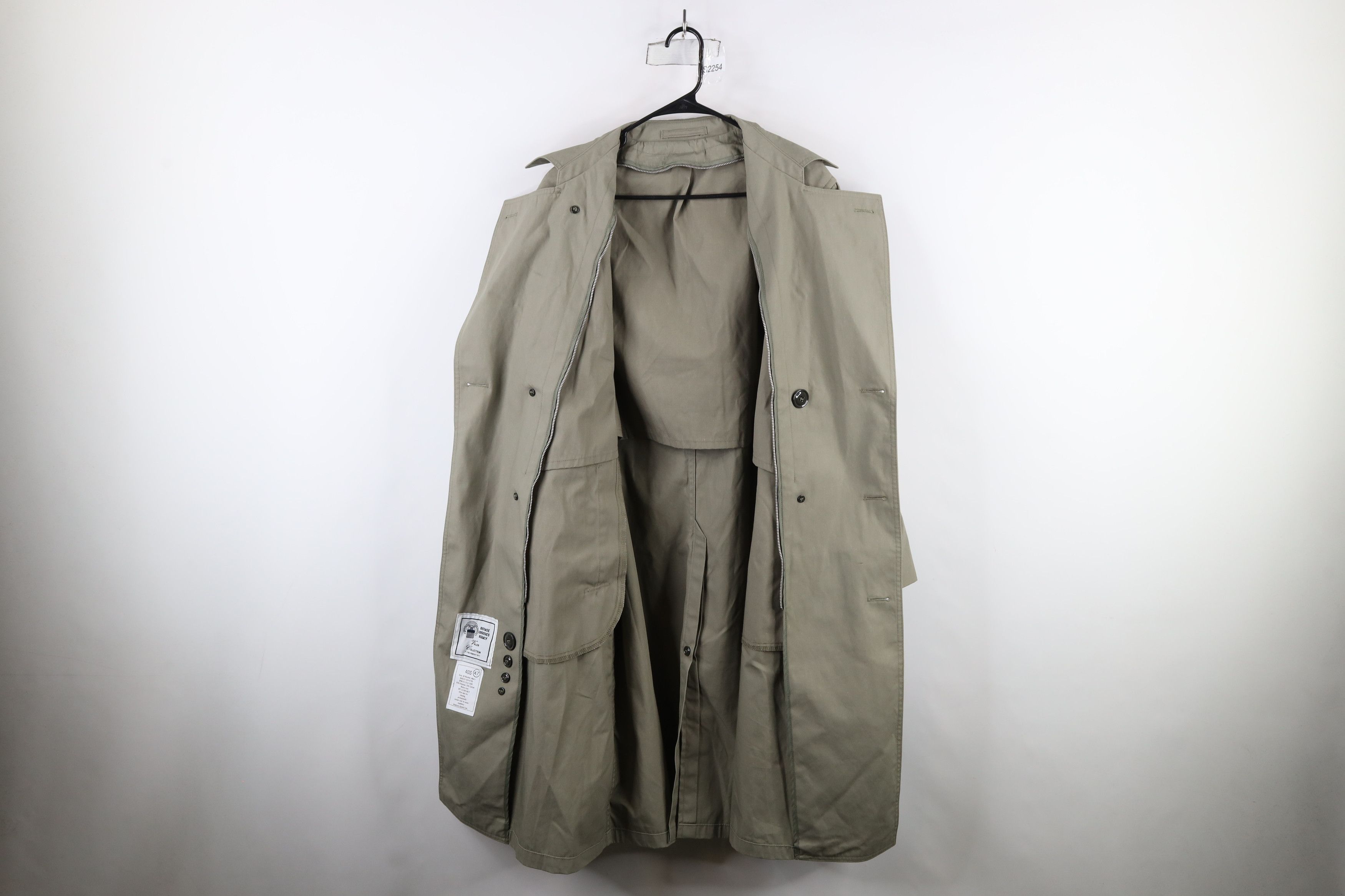 Vintage Vintage 90s Military Trench Coat Rain Jacket Pewter USA Size US L / EU 52-54 / 3 - 10 Thumbnail