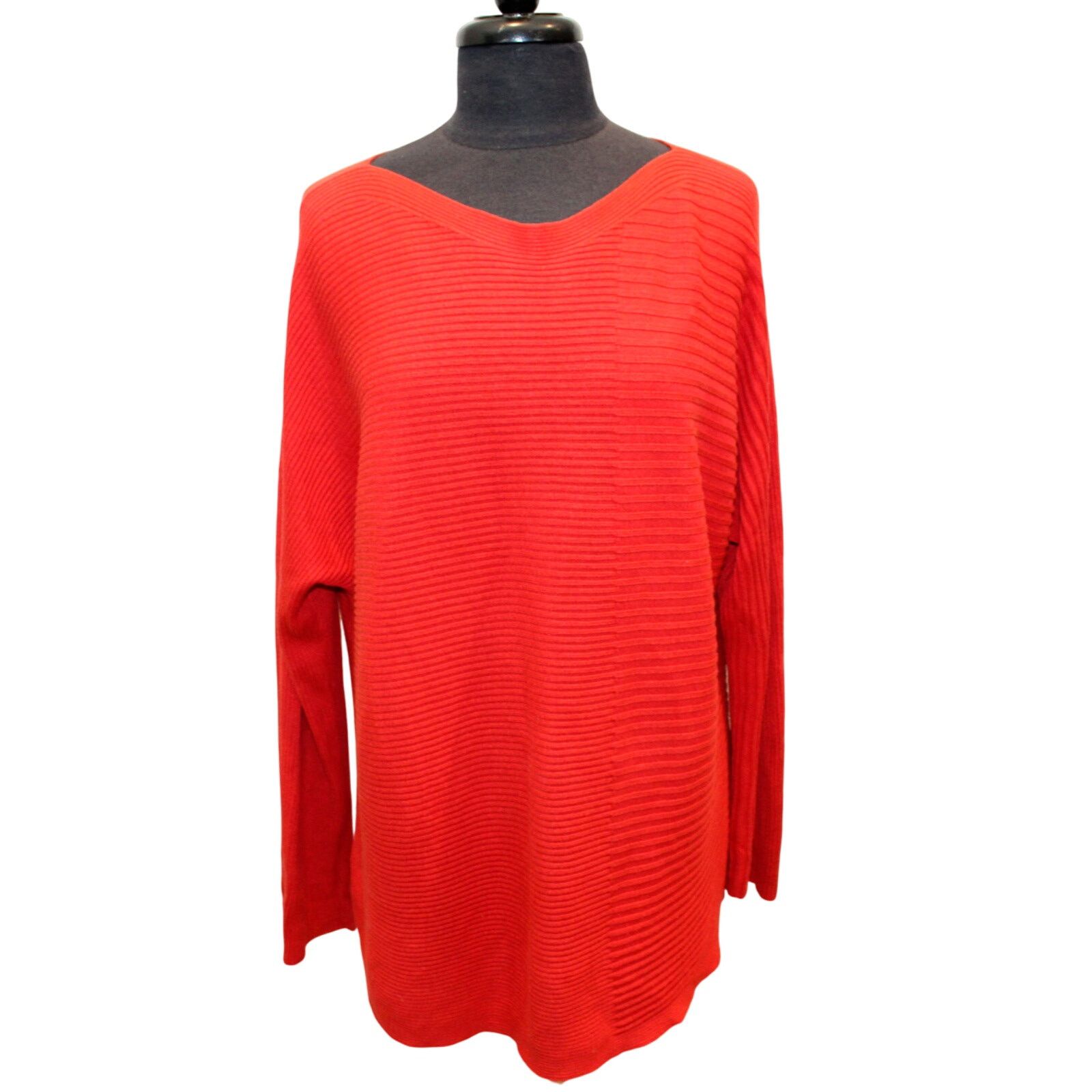 Eileen Fisher EILEEN FISHER V-Neck Ribbed Knit Tencel Pullover Sweater XL Size XL / US 12-14 / IT 48-50 - 1 Thumbnail
