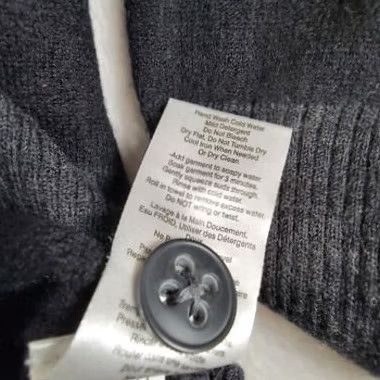 Smartwool SmartWool Women's Large Gray Merino Wool Stripe V-Neck Pullover Sweater Top Size L / US 10 / IT 46 - 6 Thumbnail