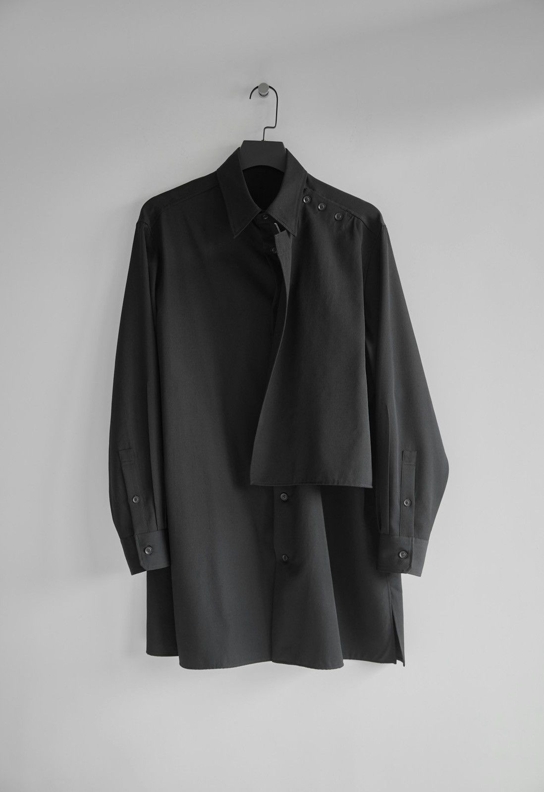 Yohji Yamamoto Yohji Yamamoto Pour Homme Chain Fastener Shirt - HR-B61-100 Size US M / EU 48-50 / 2 - 10 Thumbnail