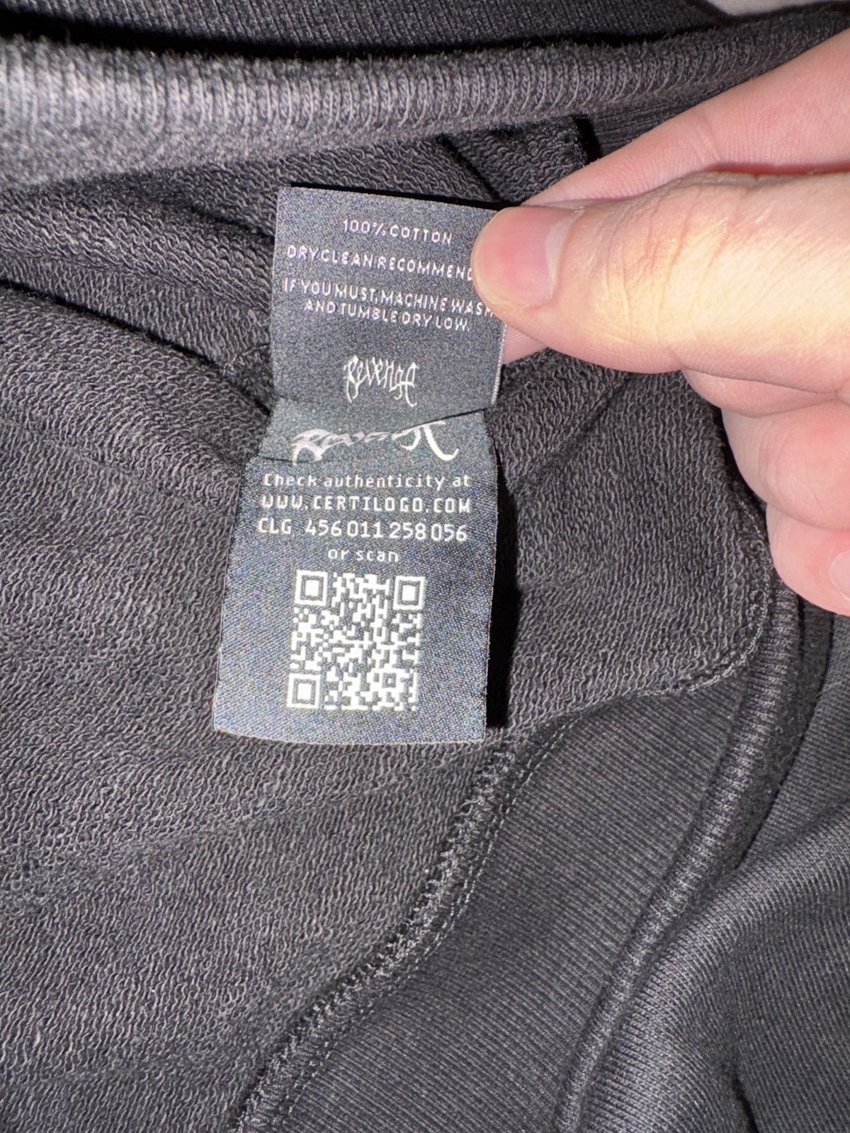 Revenge Revenge ONE-SHOT HOODIE BLACK Size US XL / EU 56 / 4 - 10 Thumbnail