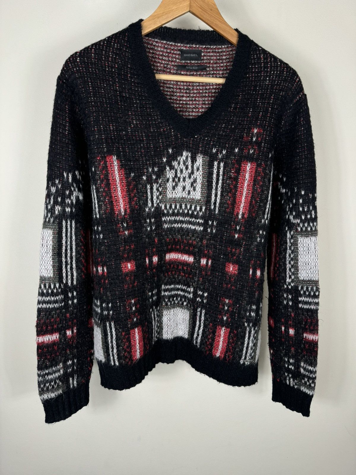 Diesel × Vintage Diesel Italian Yarn Mohair Sweater Size US L / EU 52-54 / 3 - 1 Thumbnail