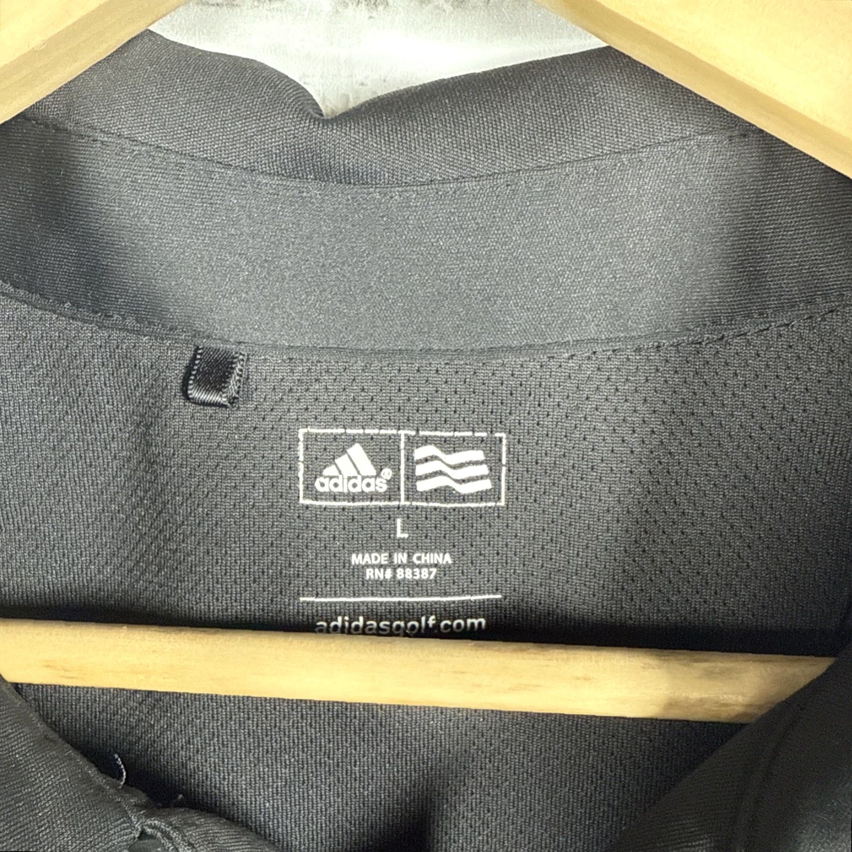 Adidas Adidas Golf Black Polo Shirt Mens Size L Size US L / EU 52-54 / 3 - 3 Thumbnail