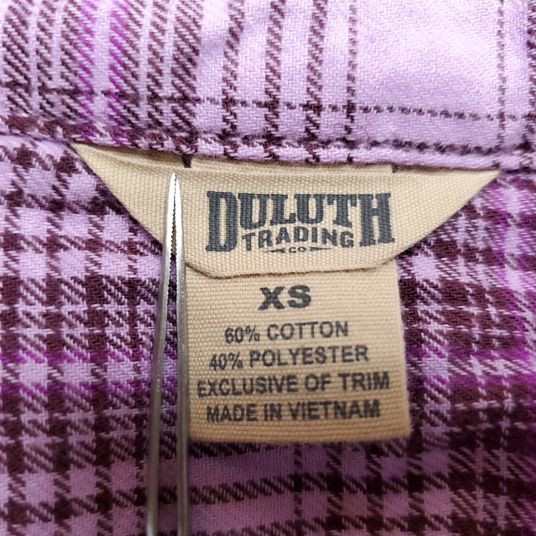 Pinko Duluth Trading Shirt Womens XS Pink Plaid Flannel Outdoors Button Up Casual Classic Shirt Womens XS Pink Plaid Flannel Outdoors Button Up Size XS / US 0-2 / IT 36-38 - 3 Thumbnail