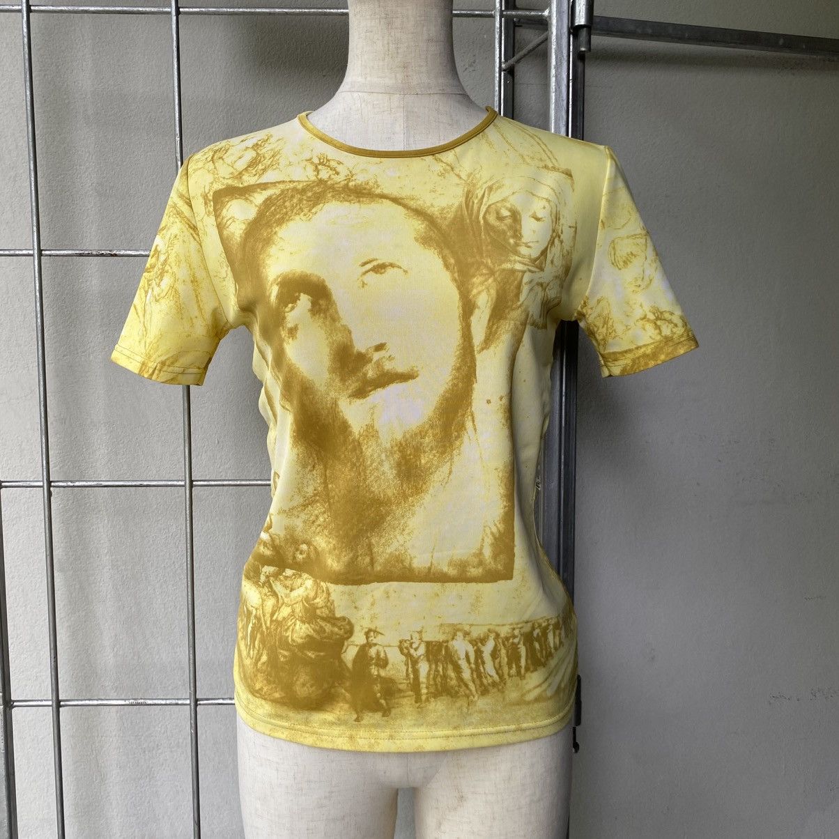 Jean Paul Gaultier Jean Paul Gaultier 1998 Jesus Christ Face Top T-Shirt Size S / US 4 / IT 40 - 3 Thumbnail