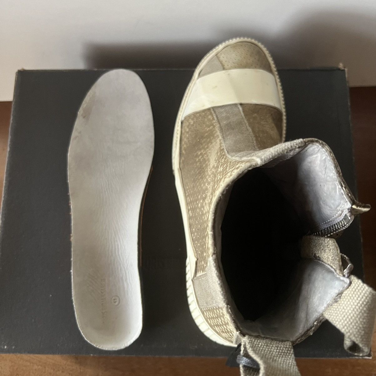 Boris Bidjan Saberi Oak Perforated AW23 Bamba 3.3 Side Zip Sneakers Size US 8 / EU 41 - 15 Thumbnail
