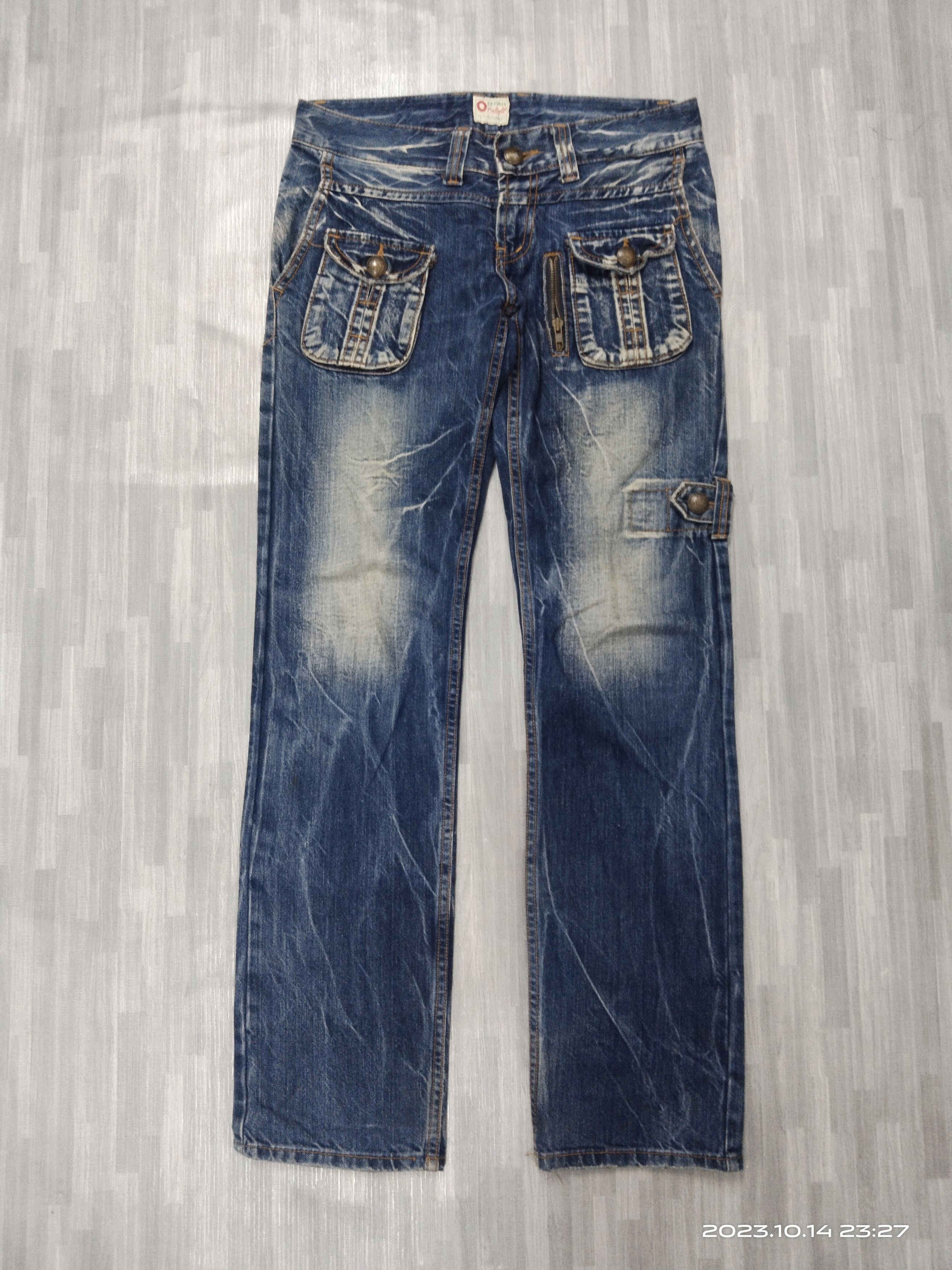 Japanese Brand SICK BUSHPANTS 0ZZ FIRST PINBALL DENIM PANTS Size US 29 - 2 Thumbnail
