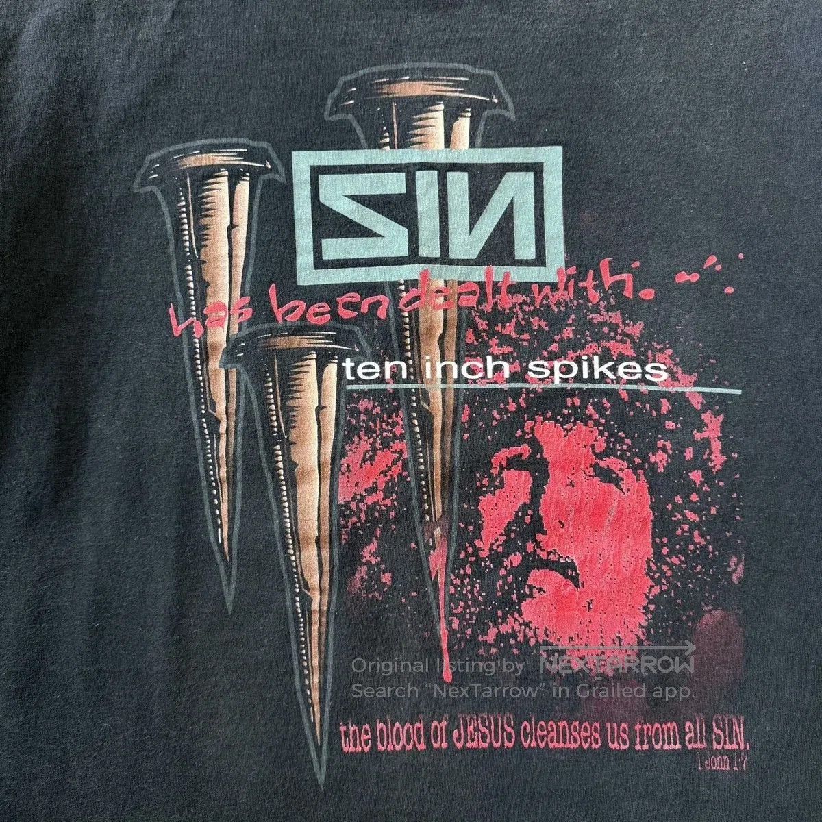 Vintage Nine Inch Nails 1994 Vintage Tour T. Size US M / EU 48-50 / 2 - 4 Thumbnail