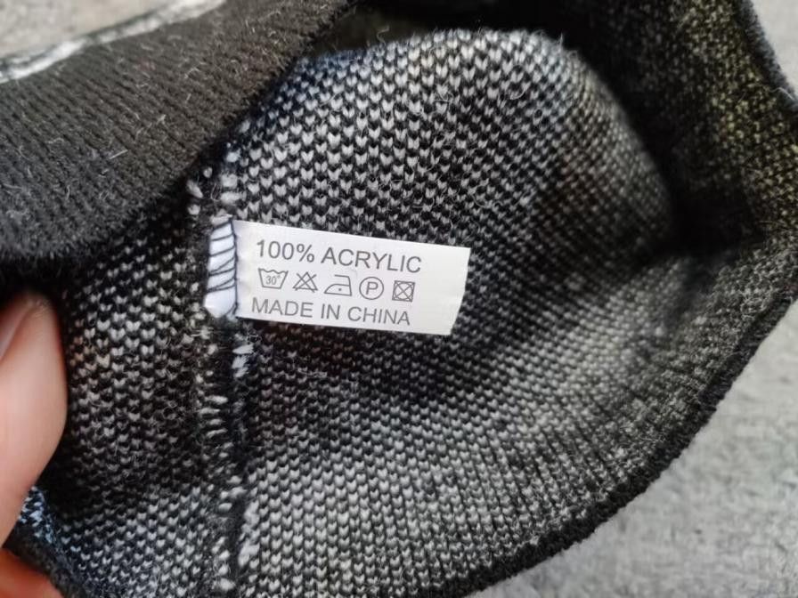 Other Burning Skeleton Skull Graphic No Cuff Knit Beanie Hat Black Size ONE SIZE - 4 Thumbnail