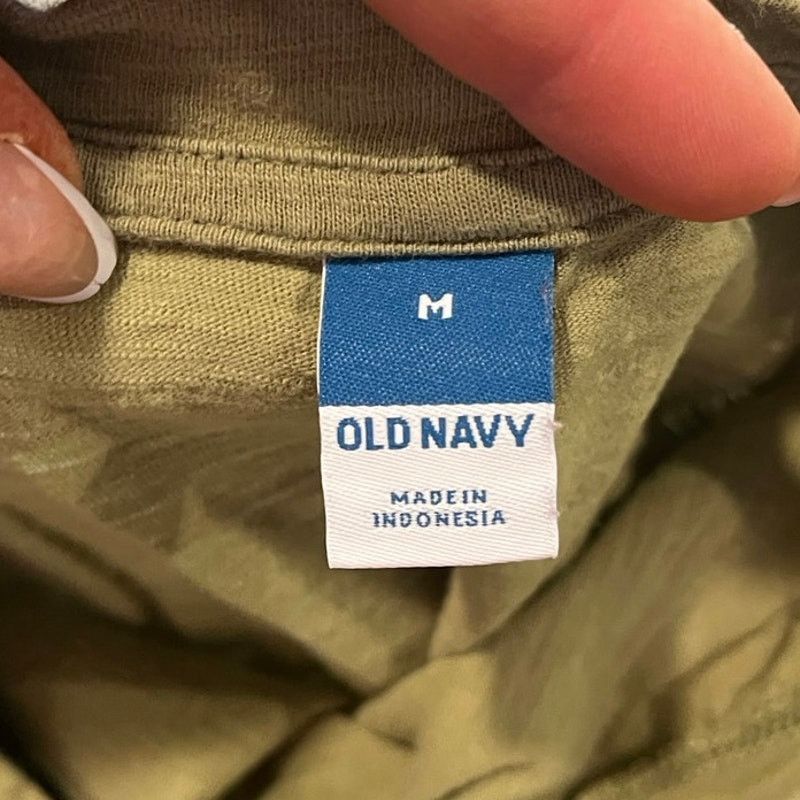 Old Navy Old Navy Sheath Dress Elastic Waist Short Sleeve Green M Size M / US 6-8 / IT 42-44 - 3 Thumbnail