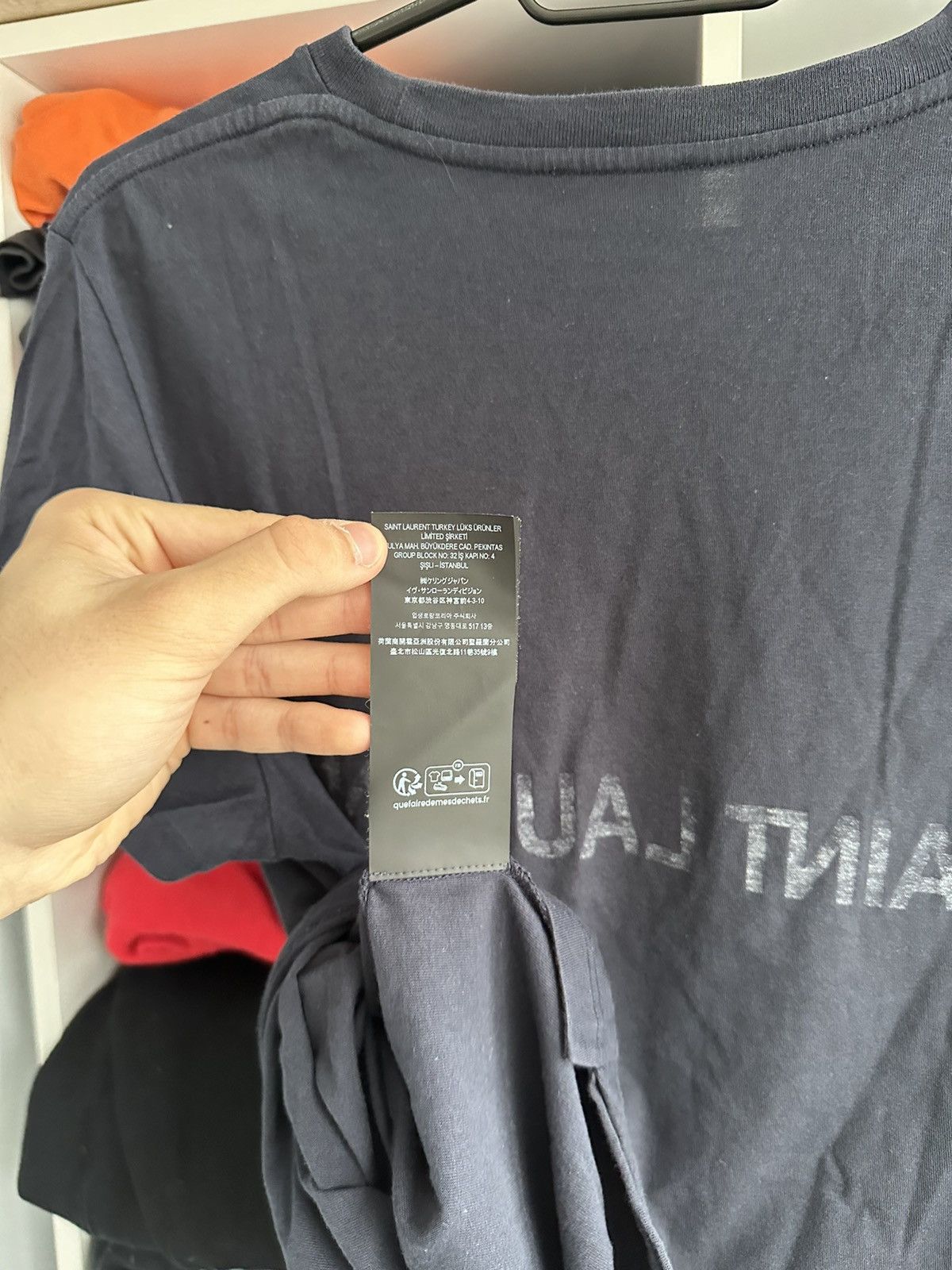 🔥SAINT LAURENT PARIS REVERSE BIG LOGO T-SHIRT🔥