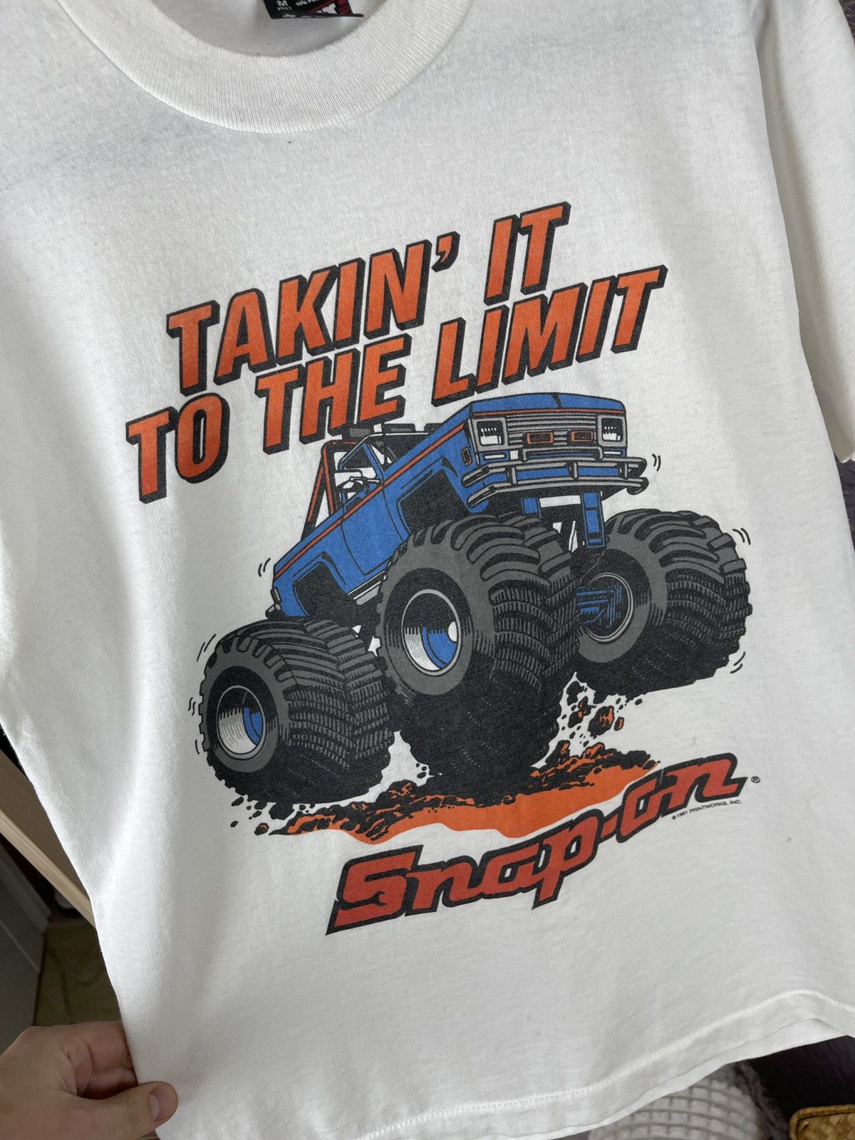 Fruit Of The Loom FotL Vintage Snap-on T-Shirt 1991 Takin' It To The Limit tee Size US M / EU 48-50 / 2 - 9 Thumbnail