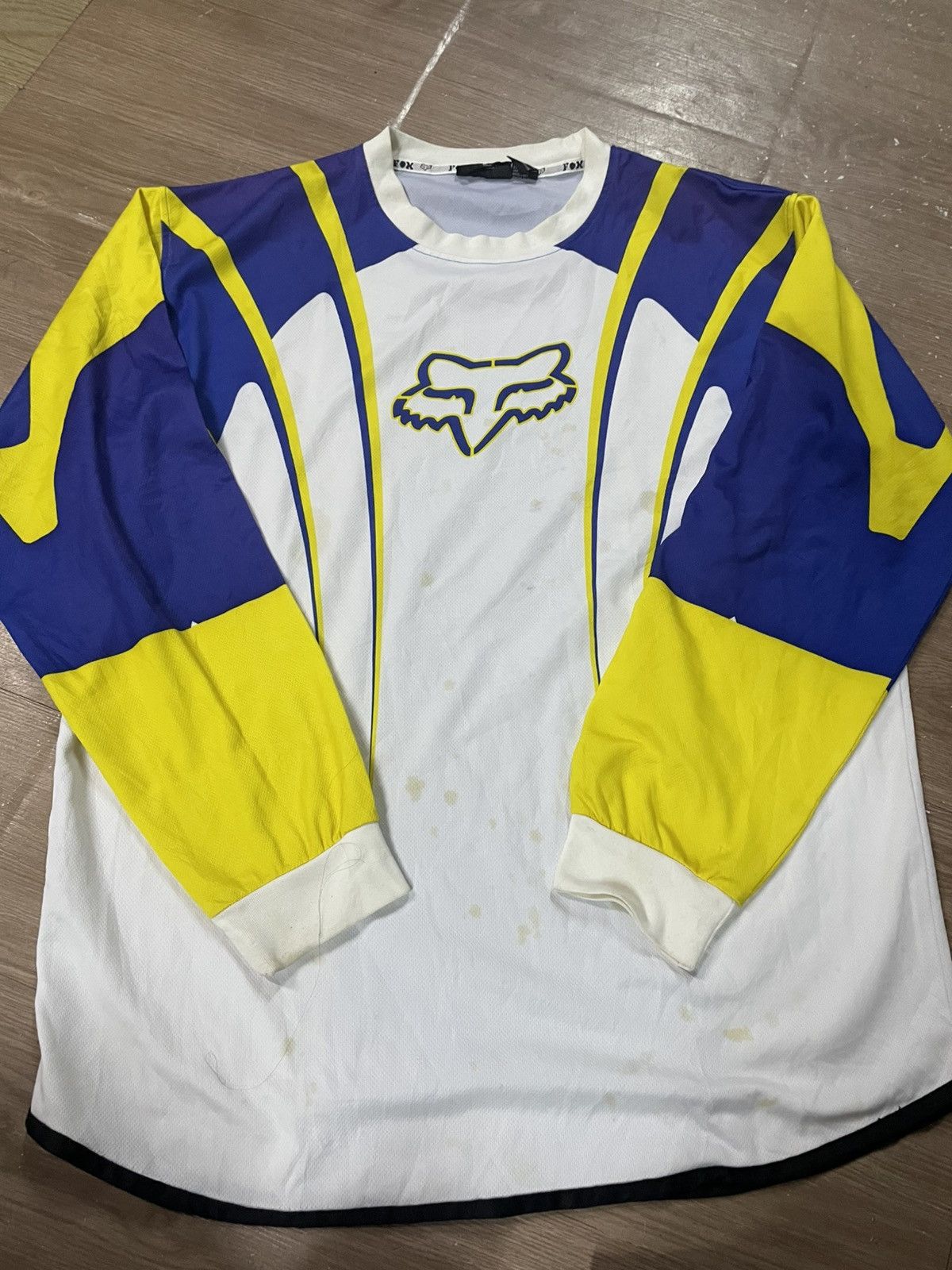Vintage 1990s Fox Racing Motocross Jersey L, Men's