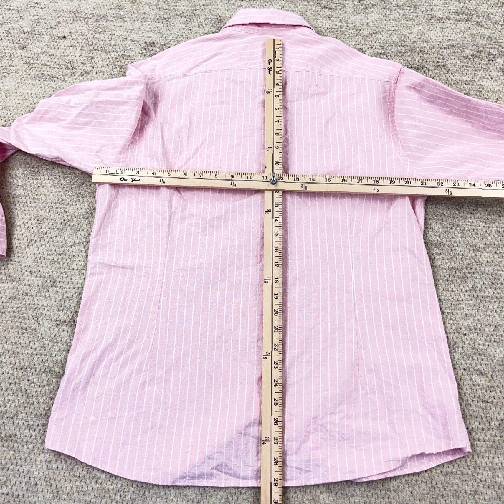 Charles Tyrwhitt Charles Tyrwhitt Shirt Men Large Pink Button Up Extra Slim Fit Oxford Cloth Size US L / EU 52-54 / 3 - 7 Thumbnail