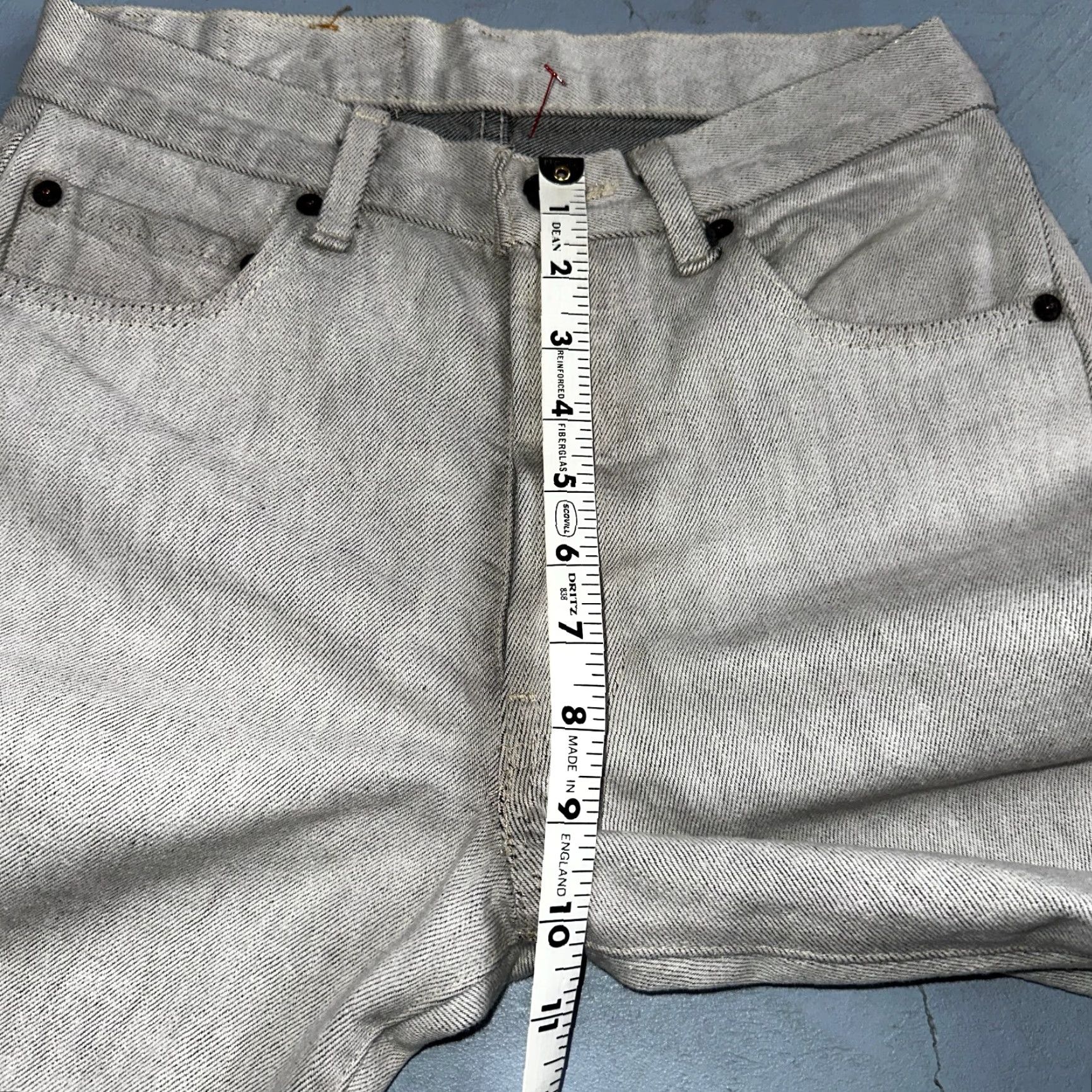 Levi's VINTAGE Levi's 501 Jeans Men 28x32 Gray Light Wash Straight 80s USA 90s Comfort Classic Button Closure Denim Cotton Regular Mid Rise Size US 28 / EU 44 - 7 Thumbnail