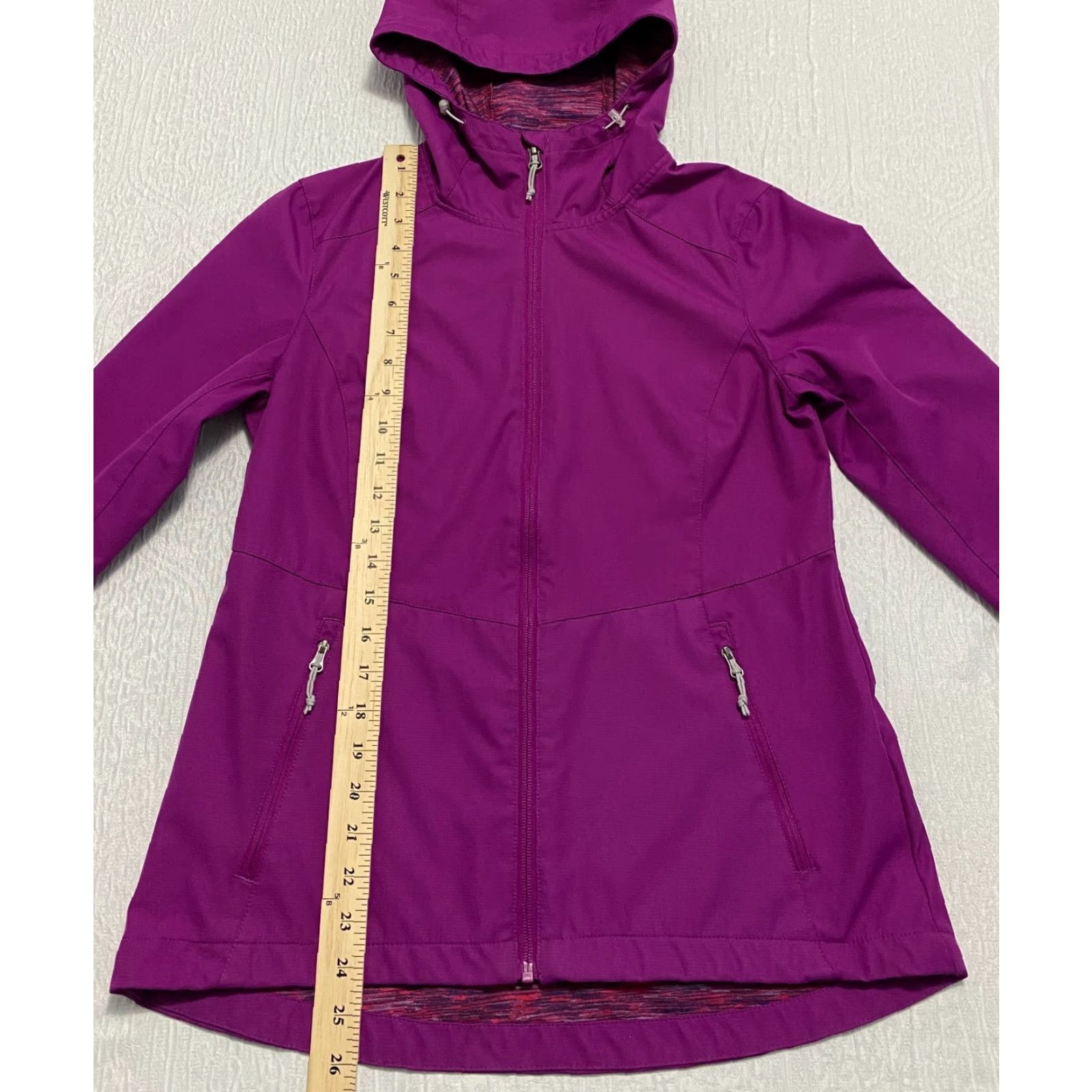 Vintage Hawke & Co Sport Performance Jacket Outerwear Hooded Pockets Women's S Purple Size S / US 4 / IT 40 - 3 Thumbnail