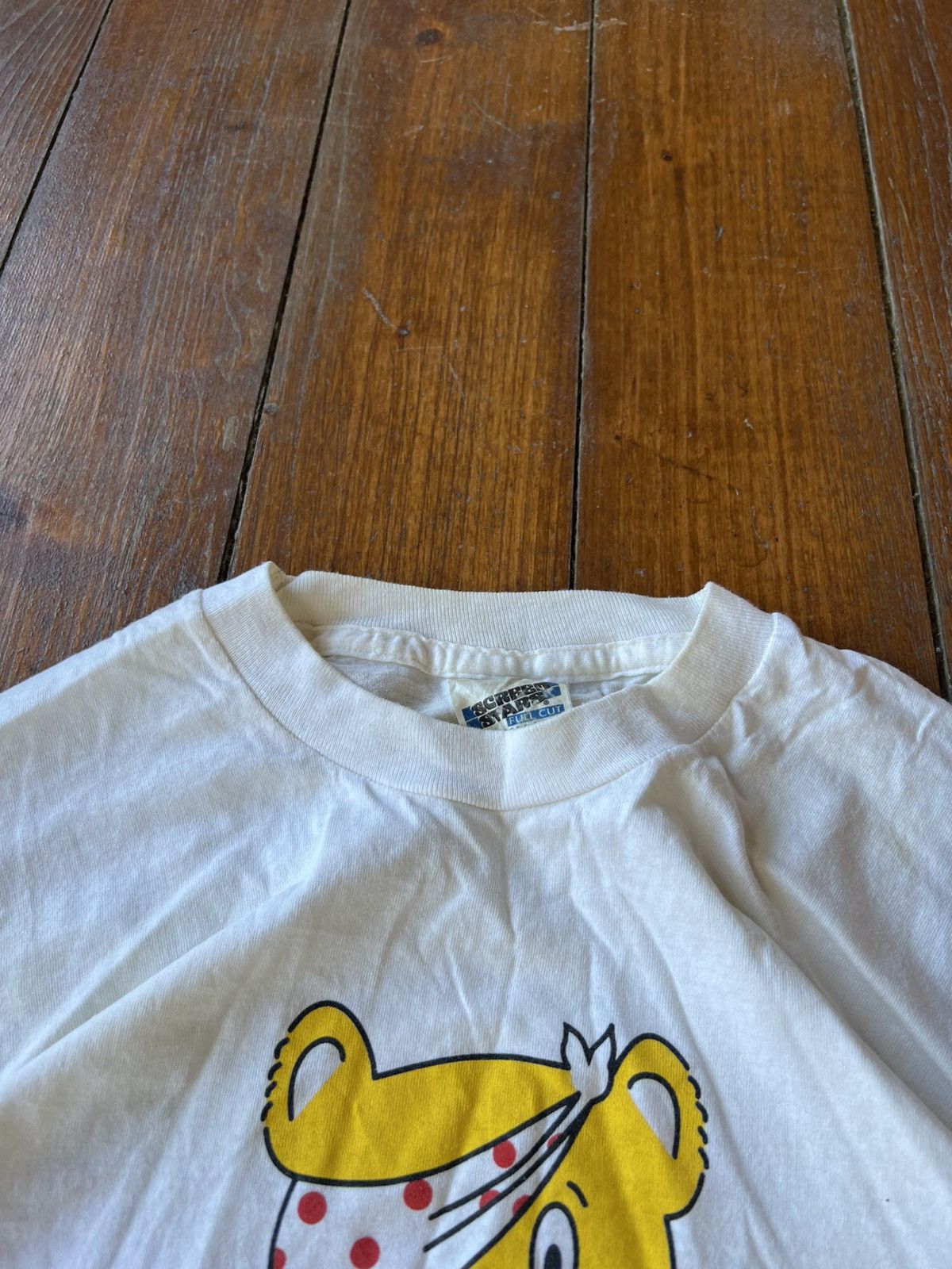 Vintage 1986/1987 VINTAGE PUDSEY BEAR BBC CHILDREN IN NEED GRAPHIC T Size US XL / EU 56 / 4 - 7 Thumbnail