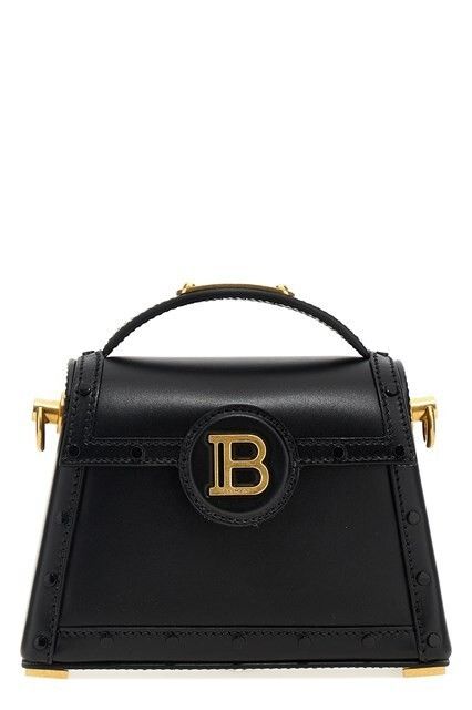 Balmain BALMAIN B-buzz Dynasty Black Leather Shoulder Bag New Size ONE SIZE - 5 Thumbnail