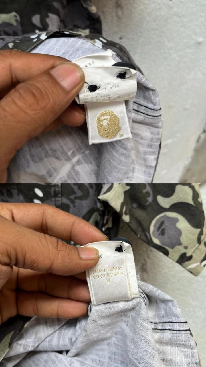 Bape A Bathing Ape Short Sleeve Button Up Black World Gone Mad Size US S / EU 44-46 / 1 - 9 Thumbnail