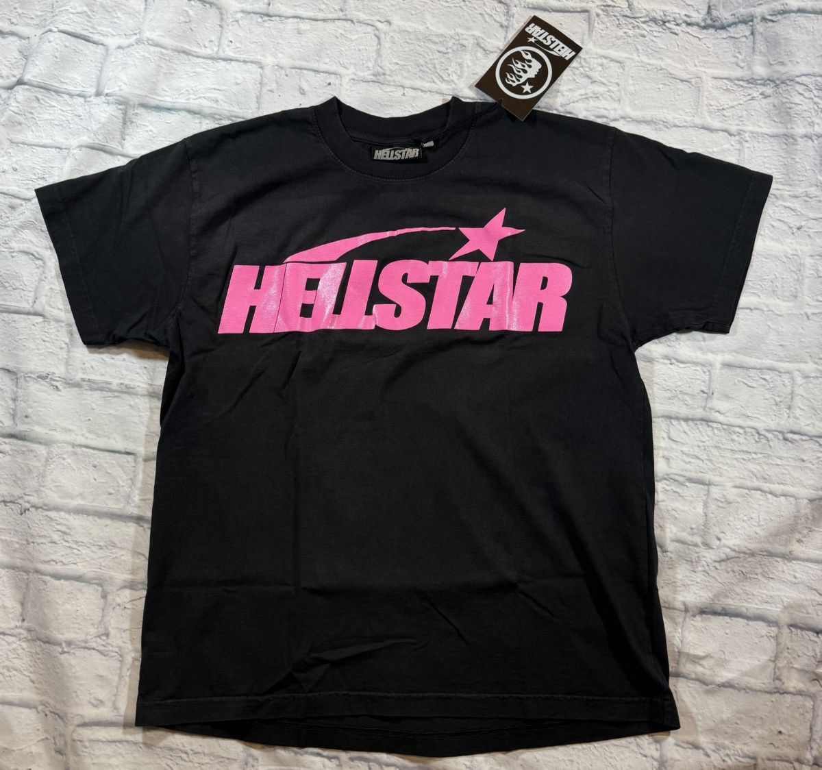 HELLSTAR Hellstar Classic T-Shirt (Regular Logo) Black/Pink | Grailed