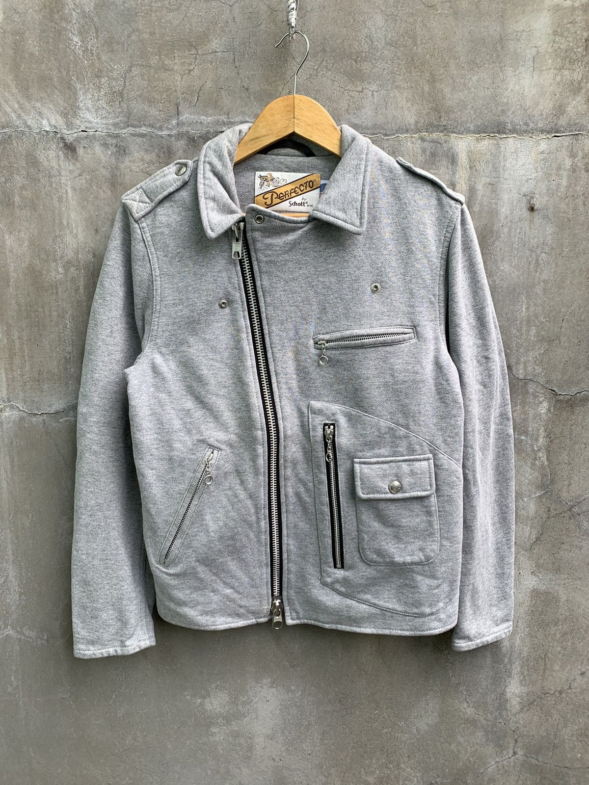 Schott Cotton Biker Jacket Size US S / EU 44-46 / 1 - 2 Thumbnail