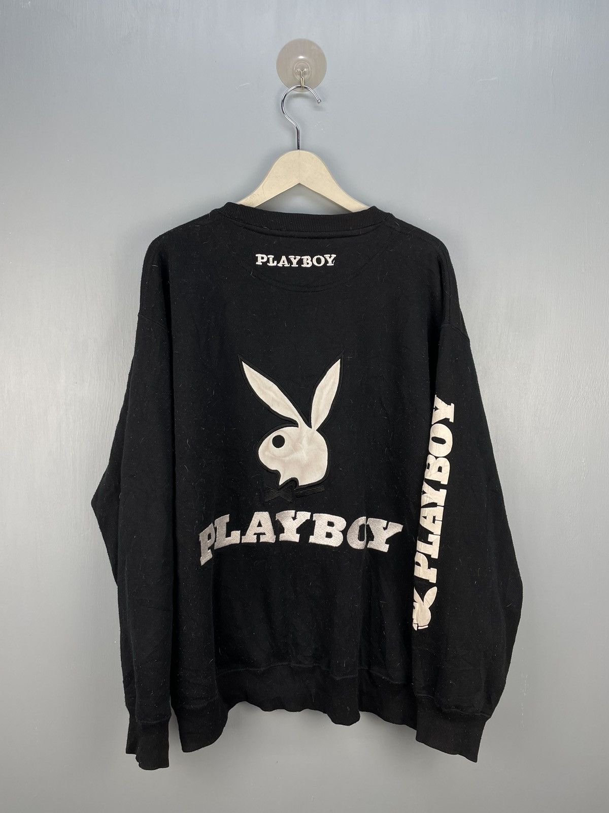 image of Playboy Big Logo Sweatshirt in Black, Men's (Size XL)